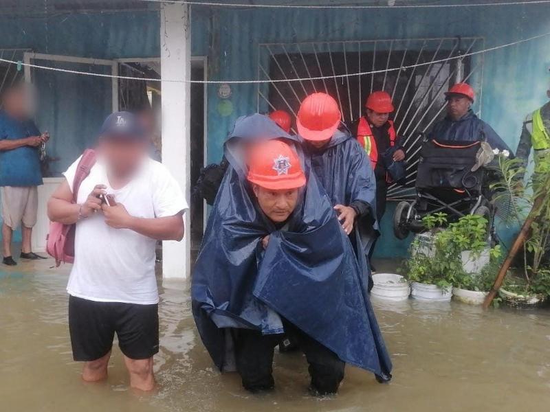 Mantienen operativo por lluvias en el sur de Veracruz
