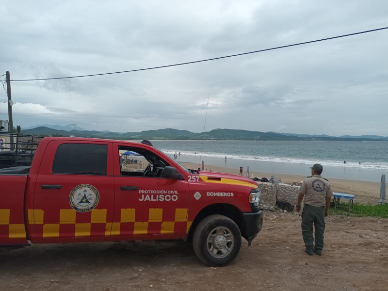 Mantienen operativo preventivo en costas de Jalisco por tormenta “Priscila”