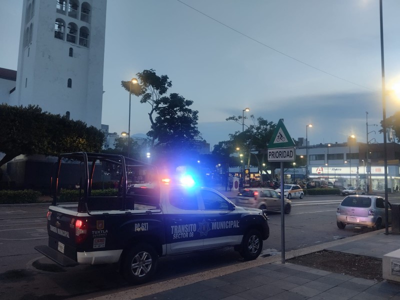 Mantienen operativos de seguridad en parques de Tuxtla Gutiérrez