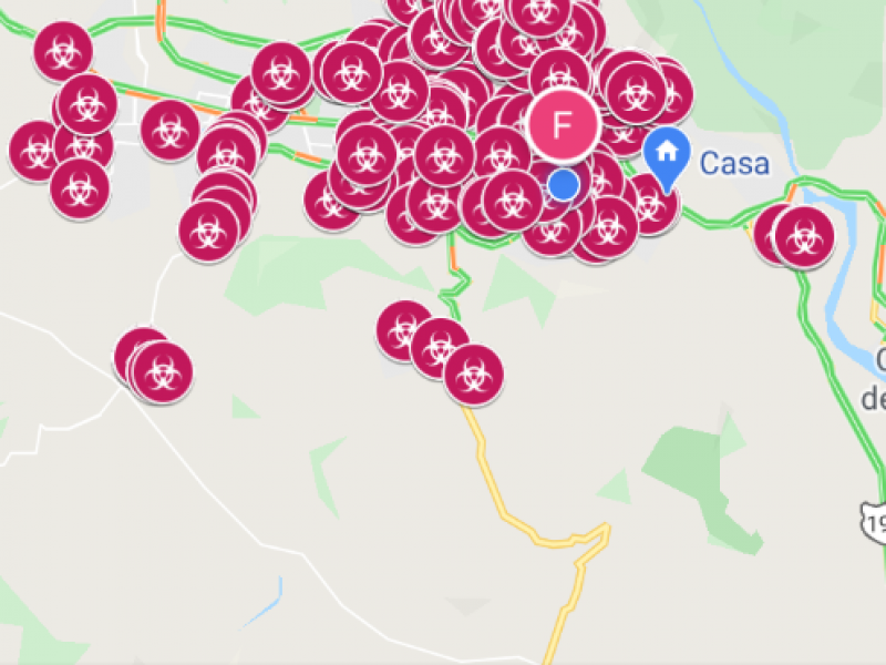 Mapa de casos COVID-19 No Oficial genera discriminación