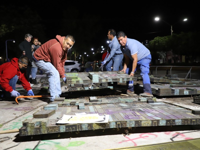 Maqueta monumental podría no ser regresada a su lugar