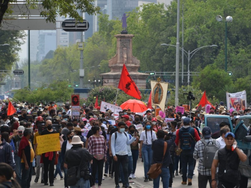 Marcha a 7 años del caso Ayotzinapa