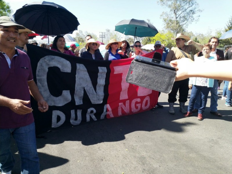 Marcha CNTE en Morelia rumbo a Centro de Convenciones