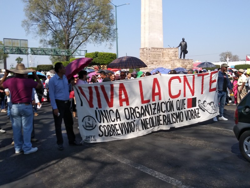 Marcha CNTE por Zapata y contra Reforma Educativa