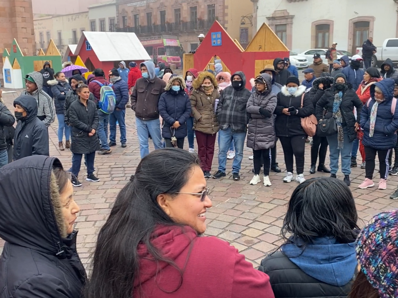 Marcha del Movimiento Democrático Magisterial de Zacatecas por Demandas Salariales