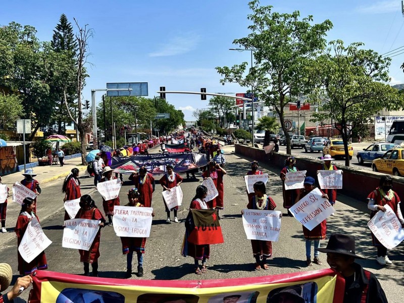 Marcha organización MULTI para exigir justicia en Oaxaca