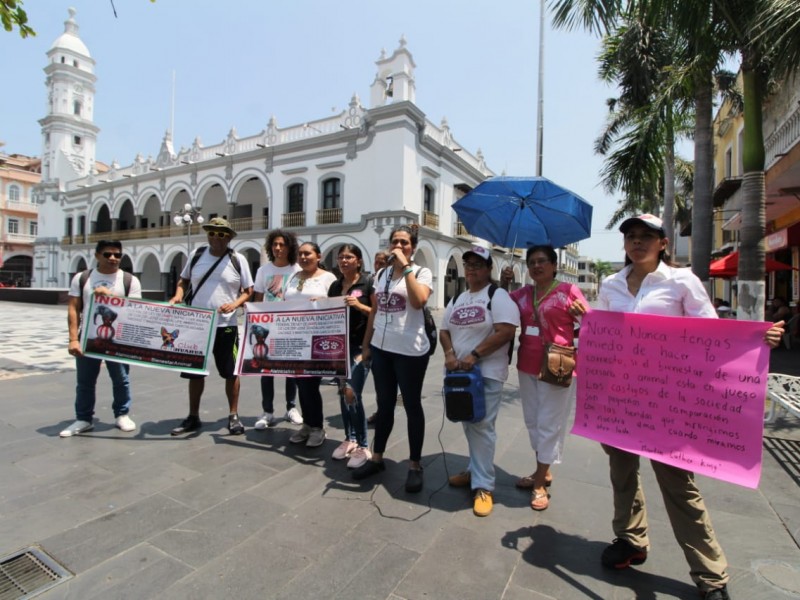 Marchan contra ley de bienestar animal en Veracruz