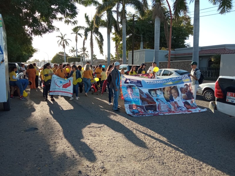 Marchan en navojoa, por la Inclusión a personas síndrome down