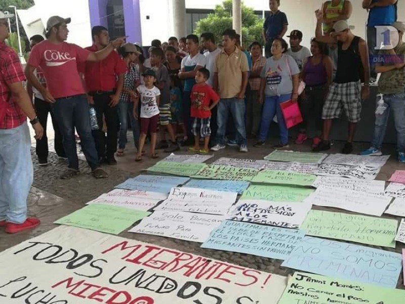 Marchan en Tapachula en apoyo a caravana