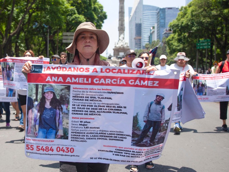 Marchan para exigir que aparezca Ana Amelí