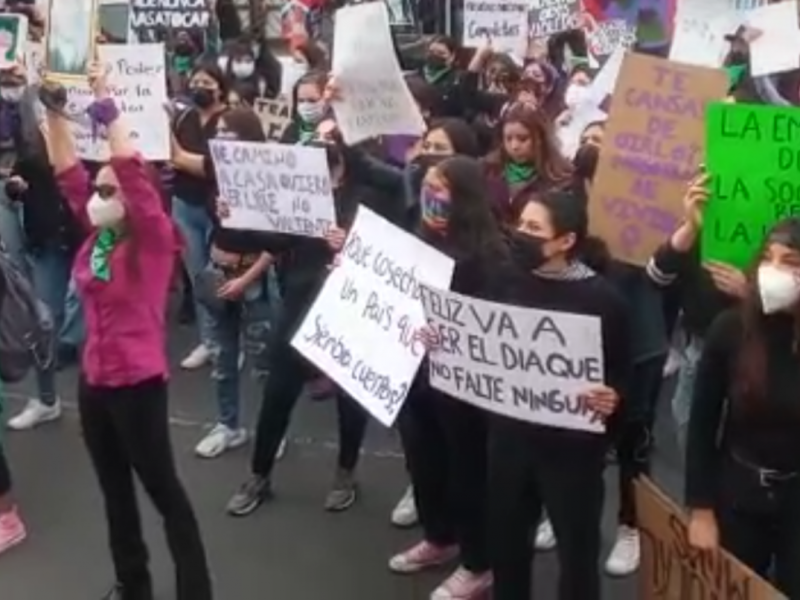 Marchan por el día internacional de la mujer