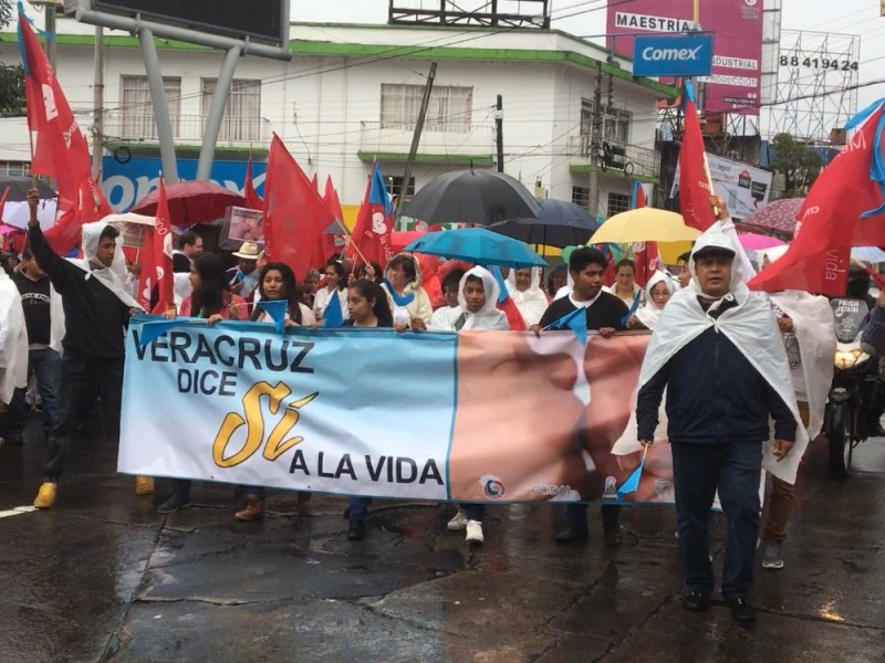 Marchan por la vida en Xalapa