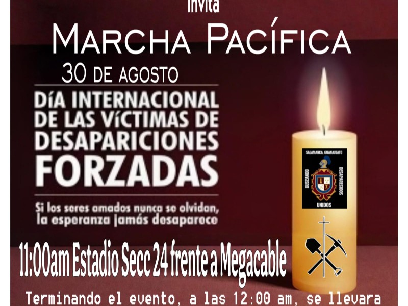 Marcharán en el Día Internacional de Víctimas de Desaparición