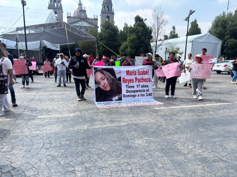 Marcharon para exigir búsqueda de joven desaparecida en Toluca