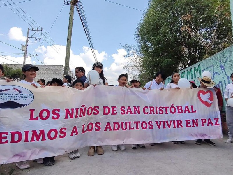 Marcharon por la paz en San Cristóbal de Las Casas