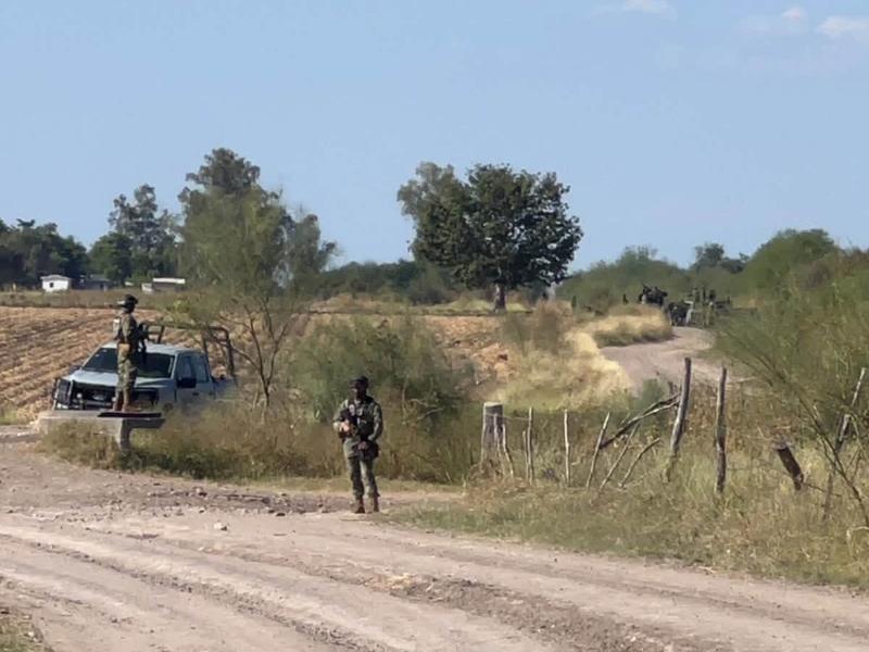 Marina acorrala a convoy armado en Estación Bamoa, Guasave