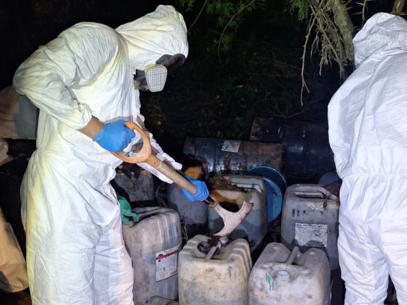 MARINA asegura químicos y equipo para elaborar drogas en San Blas