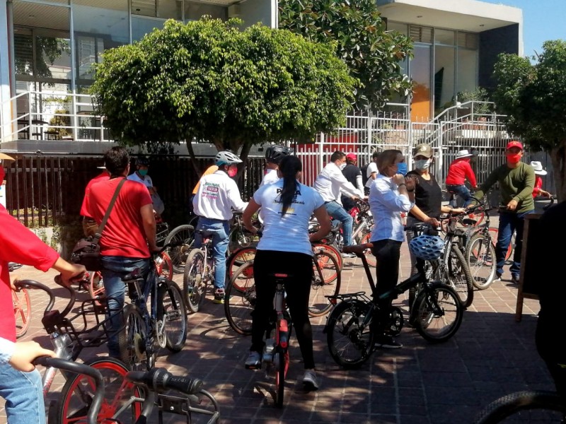 Marún recorre principales circuitos para ciclistas en la ciudad