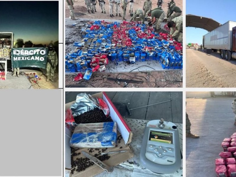 Más de 100 detenidos y arsenal asegurado en Sonora
