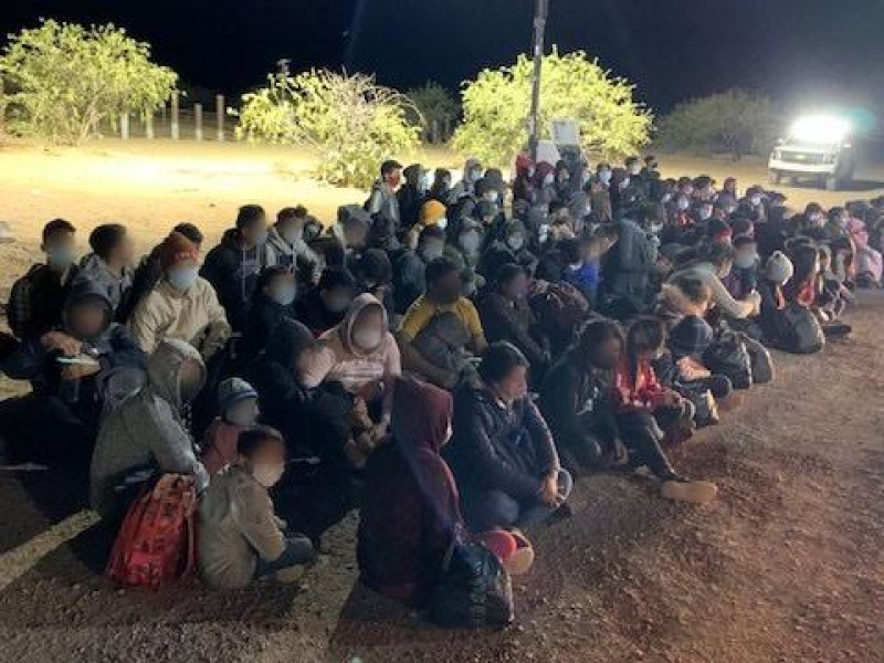 Mas de 100 menores indocumentados asegurados por la patrulla fronteriza