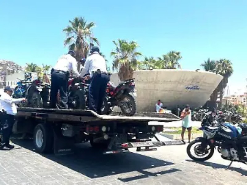 Más de 1,400 motos al corralón por faltas al reglamento de tránsito