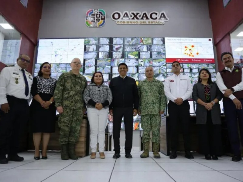 Mas de 2 mil camaras de seguridad en C5 de Oaxaca