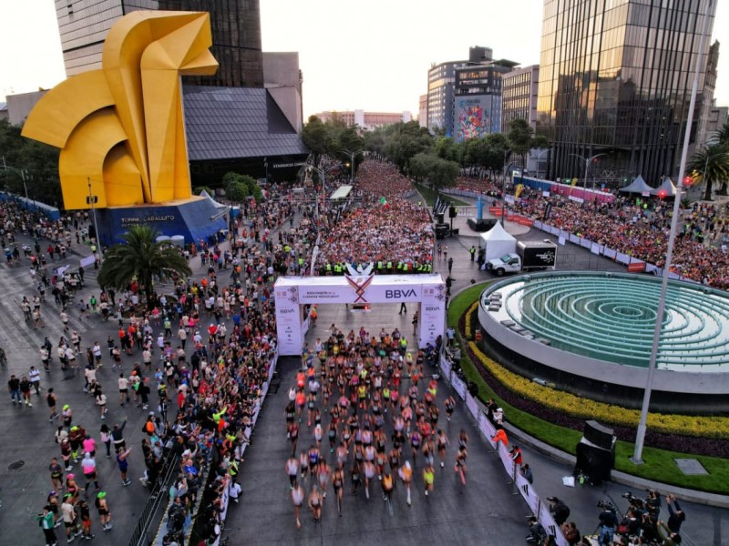 Más de 30 mil participantes en el medio maratón