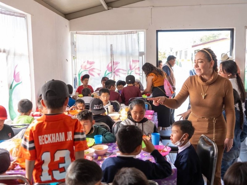 Más de mil 700 ñiños y niñas atendidos en comedores