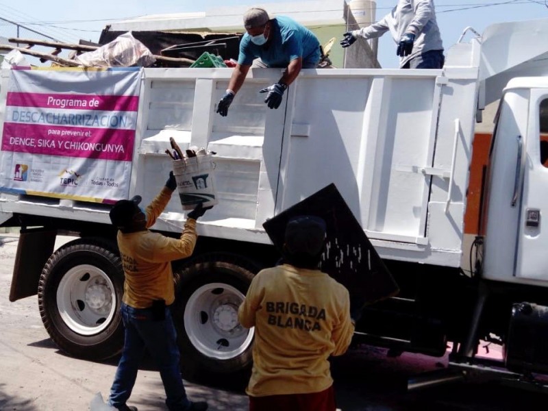 Más del 50% de avance en descacharrización de Tepic