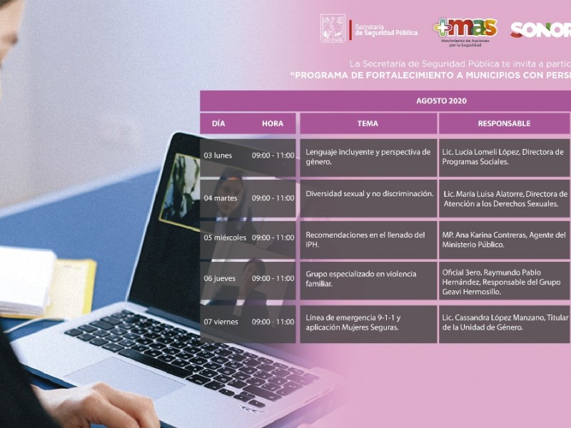 Más seguridad en Sonora en temas de perspectiva de género
