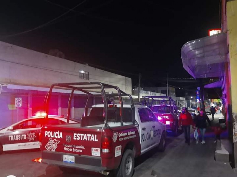 Matan a masculino en mercado de San Martín Texmelucan