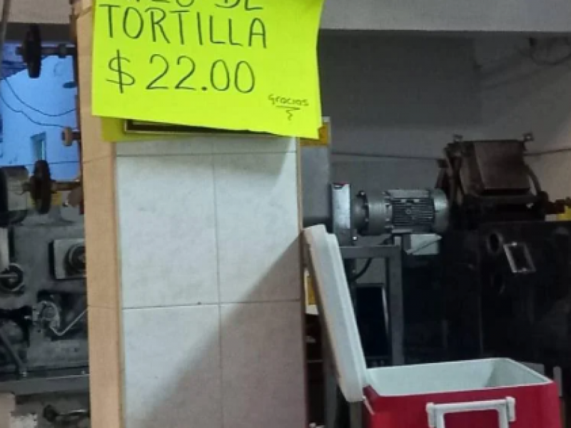 Materia prima e insumos causa incremento en tortilla