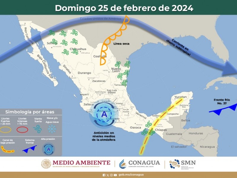 Máxima de 27 grados para Guaymas