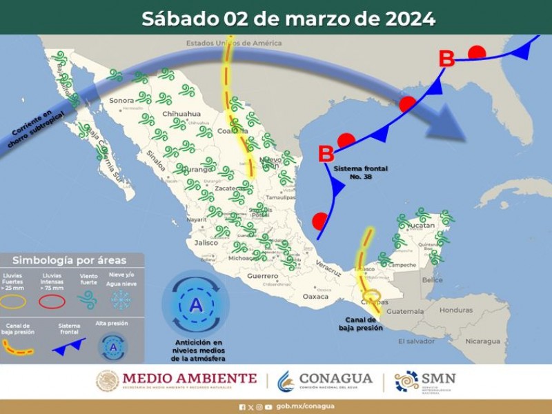 Máximas para hoy sábado de 25°C