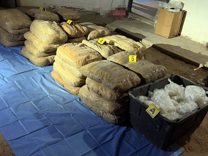 Media tonelada de droga decomisada en Sonora