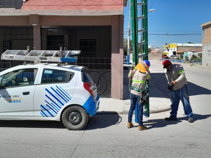 Mega esta atendiendo servicios en jardines de san antonio