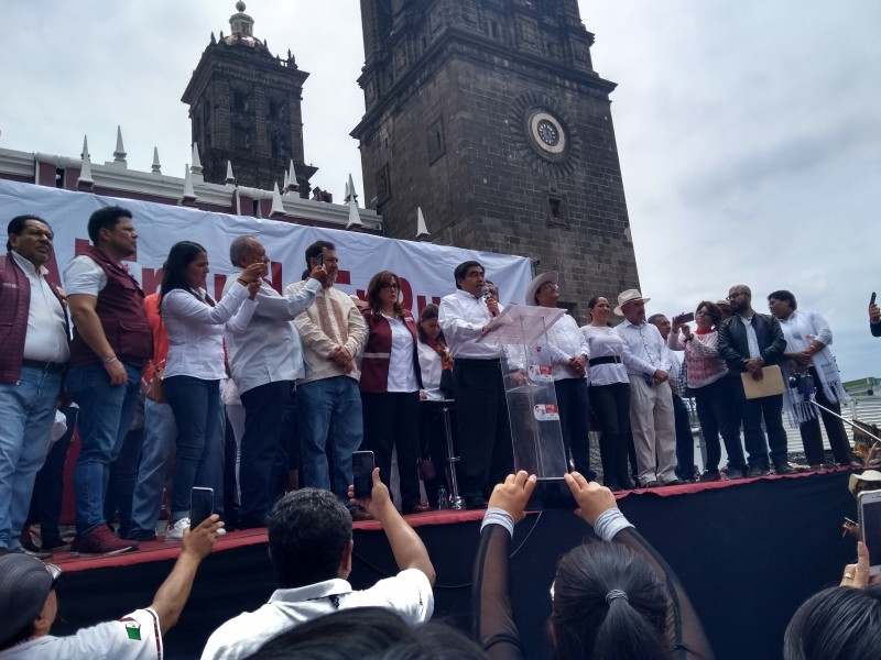 Megamarcha de MORENA en Puebla