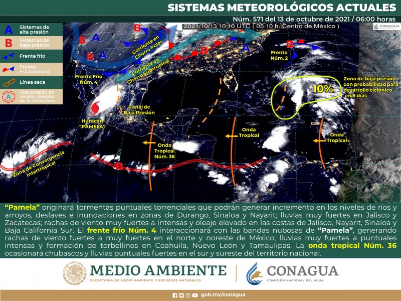 Mejora clima en Sonora con temperaturas templadas