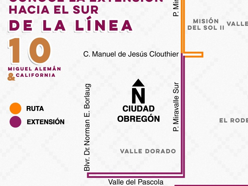 Mejoran rutas y frecuencia de camiones en Obregón