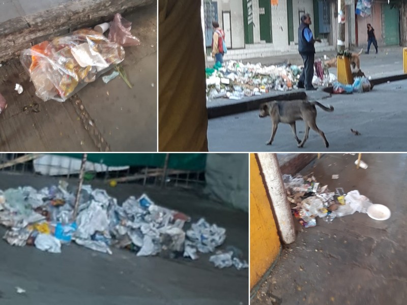 Mercado La Purísima amanece con montículos de basura
