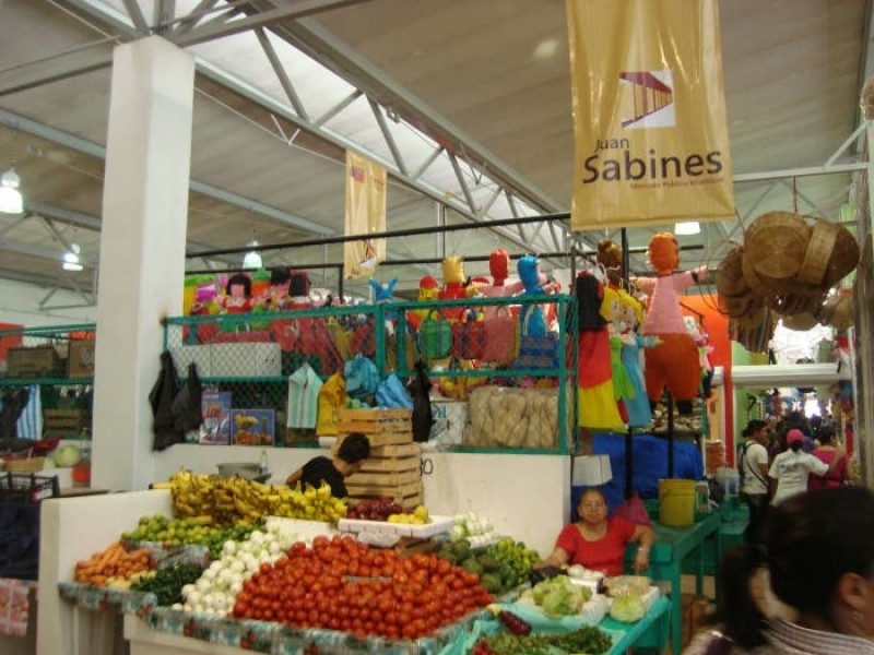 Mercados públicos con bajas ventas