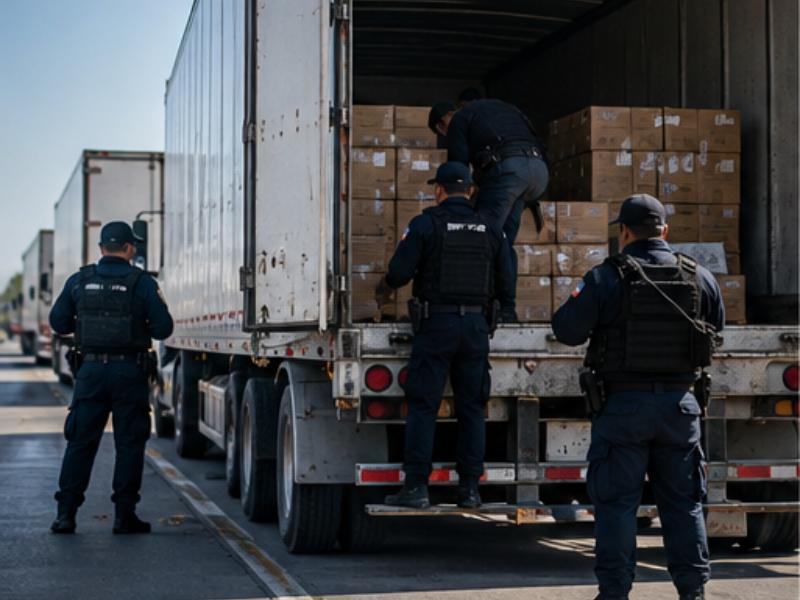 Mercancía robada a transportistas llega a León; policía asegura vehículos y detenidos