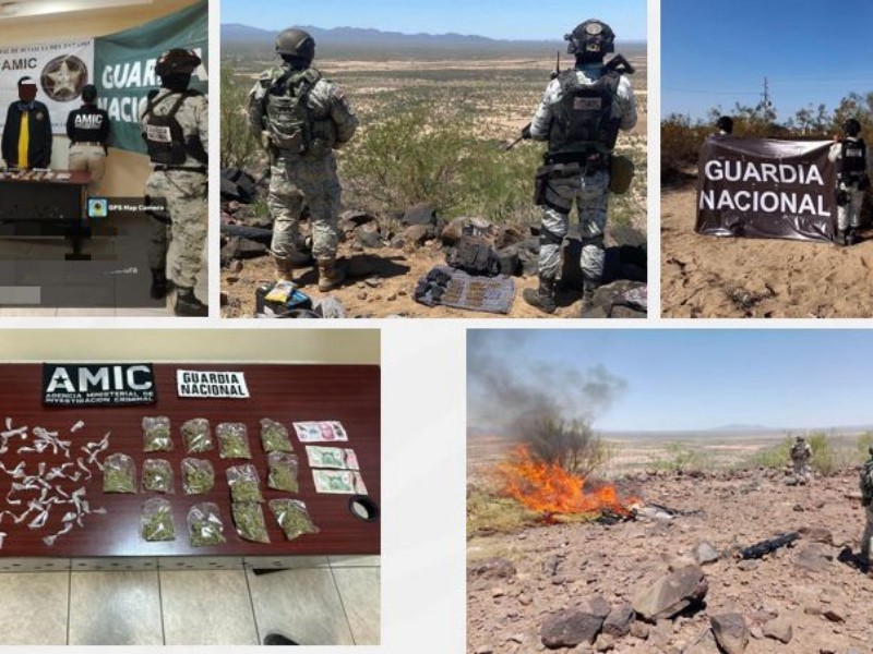 Mesa de Seguridad detiene a 13 y asegura arsenal en Sonora