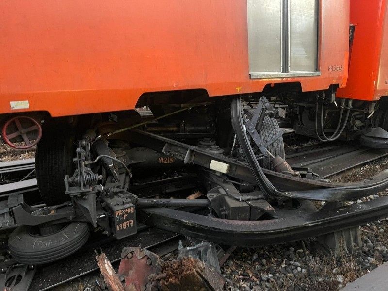 Metro CDMX: descarrila tren de Línea 3 en Indios Verdes