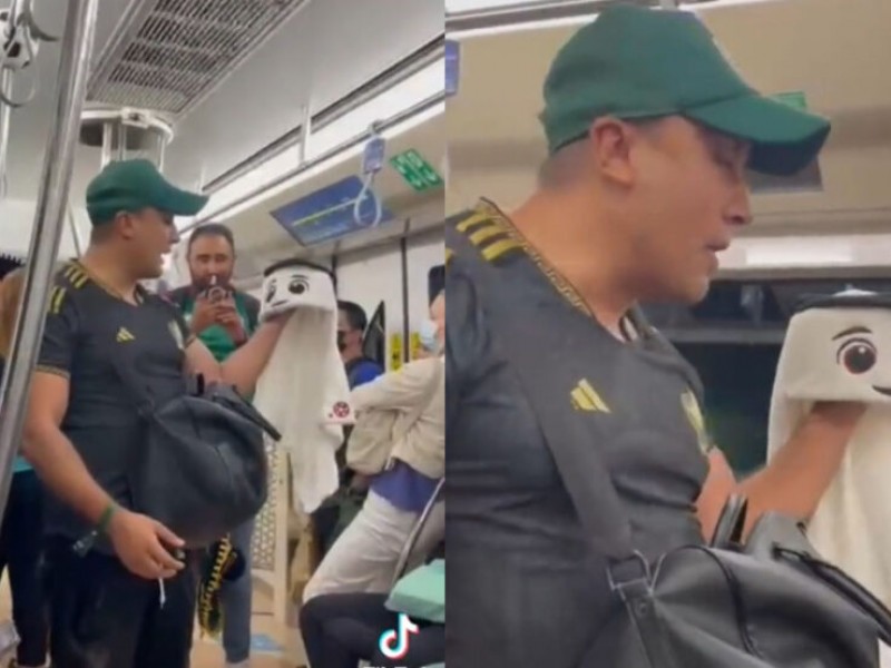Mexicano vende tortillero en el Metro de Qatar