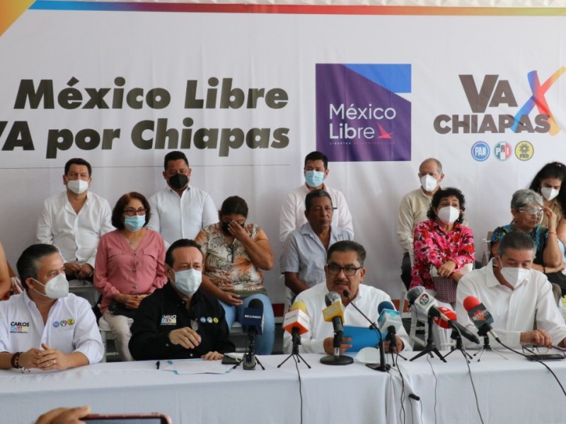 México libre se adhiere a la alianza Va por Chiapas