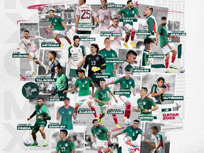 México presenta su convocatoria de 26 jugador para Qatar 2022