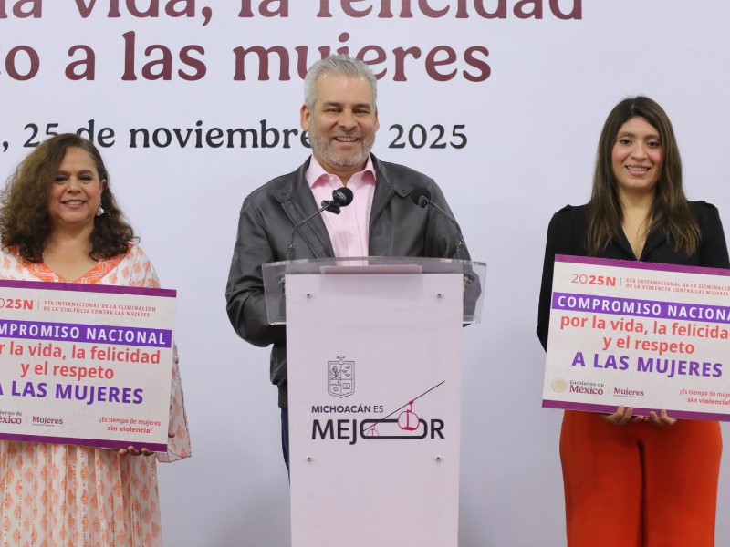 Michoacán se suma a plan nacional por el respeto a las mujeres