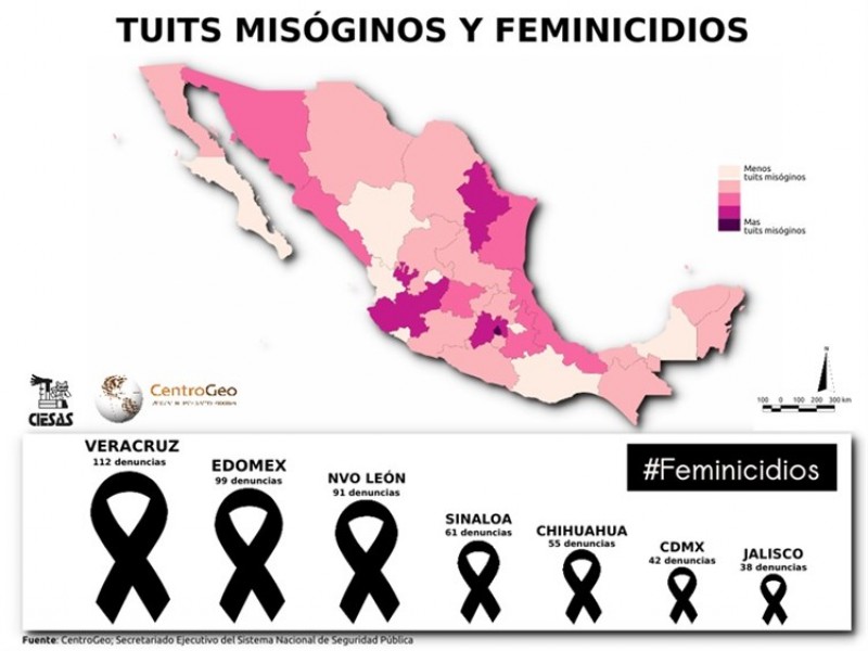 Miden violencia contra mujeres también en Twitter