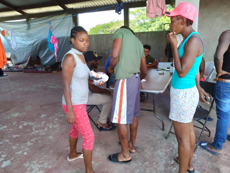 Migrantes Haitianos buscan refugio en México